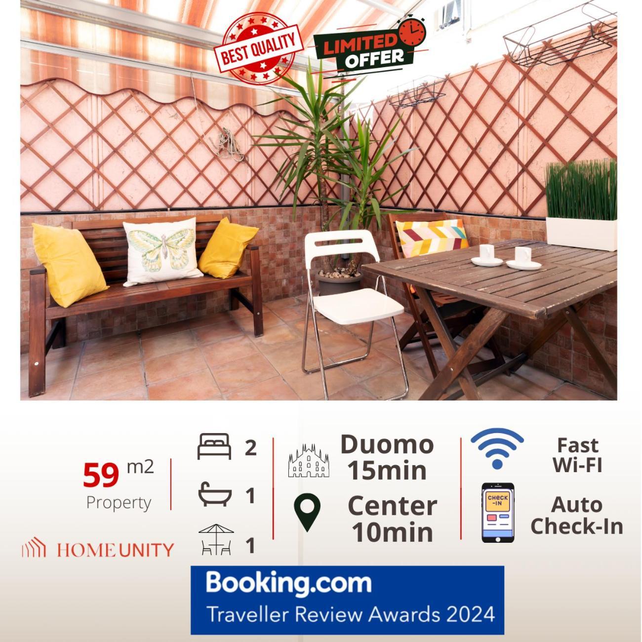 Terrace At 20 Minutes From Duomo - Homeunity 밀라노 외부 사진